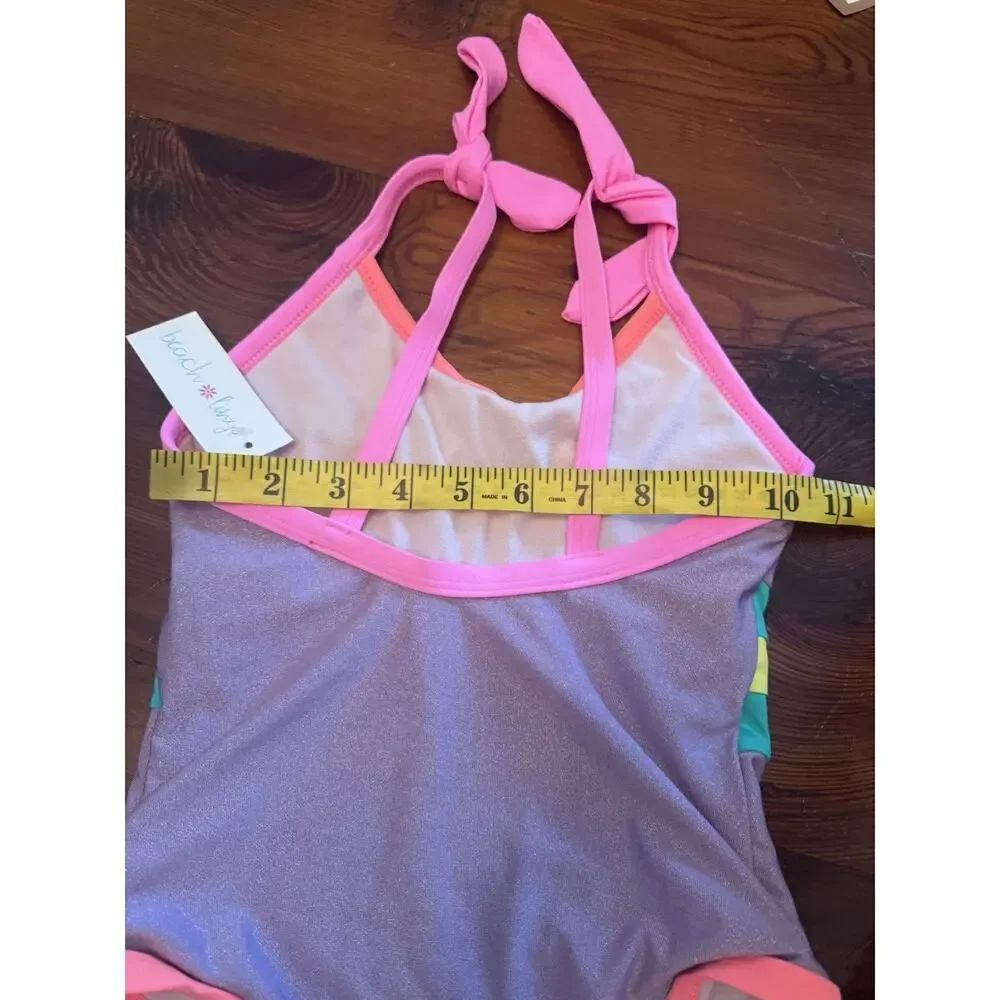 Beach Lingo Venice Beach Color-Block One-Piece Girl's Size 8 NWT